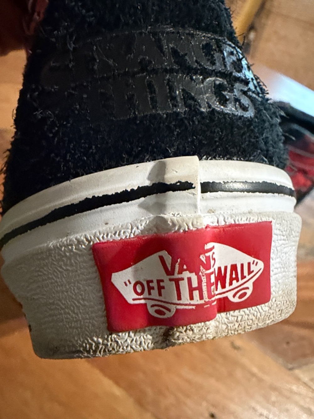 Vans Black and Red High-Top Sneakers - Picture 3 of 5